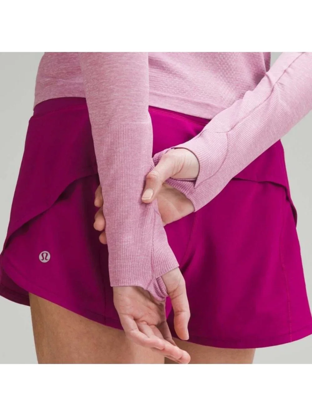 Lululemon Swiftly Tech Long-Sleeve Shirt 2.0 *Race Length Pink Peony/Velvet Dust